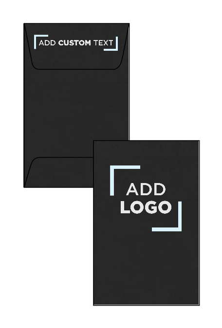 Black Linen 32lb #1 Coin Envelopes (2 1/4 x 3 1/2)