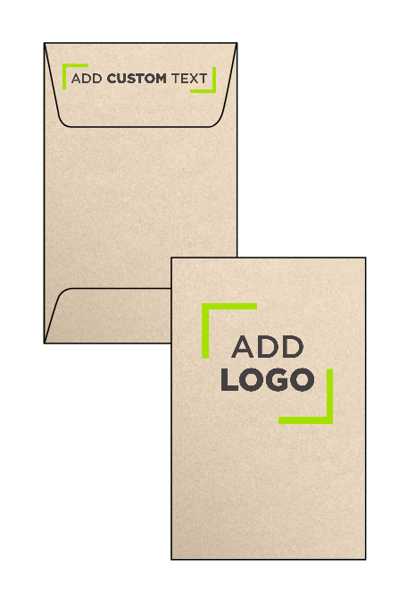 Light Brown Taupe Metallic 32lb #1 Coin Envelopes (2 1/4 x 3 1/2)