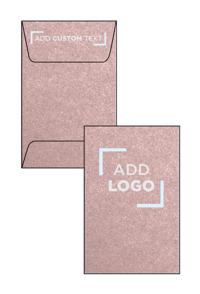 Misty Rose Pink Metallic 84lb #1 Coin Envelopes (2 1/4 x 3 1/2)