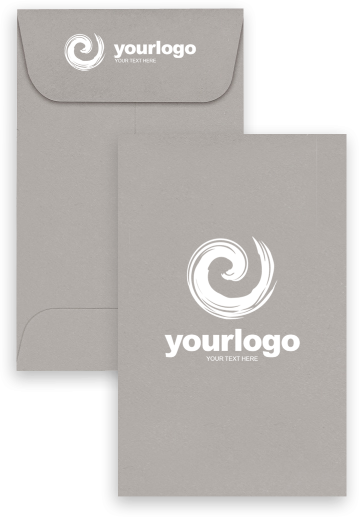 Pastel Gray 24lb #1 Coin Envelopes (2 1/4 x 3 1/2)