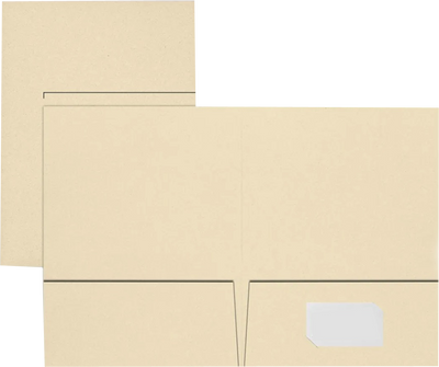 Natural Linen 9 x 12 Folders