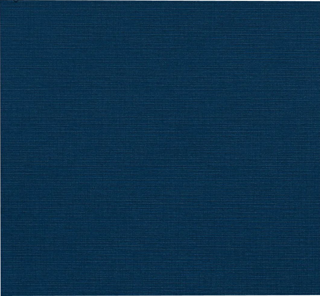 Nautical Navy Blue Linen 9 x 12 Folders with Front Cover Lower Right Card Slits