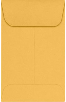 Brown Kraft 24lb #1 Coin Envelopes (2 1/4 x 3 1/2)