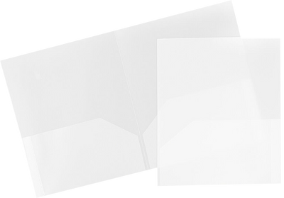 Clear 9 x 12 Plastic Pop Folders