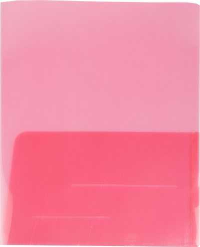 Pink 9 x 12 Plastic Regular Weight Folders