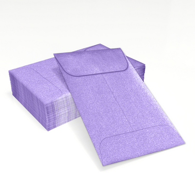 Amethyst Purple Metallic 32lb #1 Coin Envelopes (2 1/4 x 3 1/2)