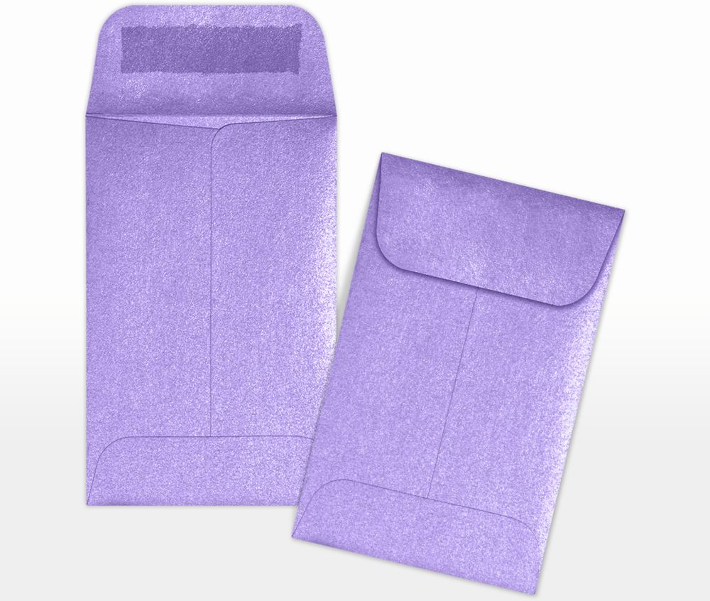 Amethyst Purple Metallic 32lb #1 Coin Envelopes (2 1/4 x 3 1/2)