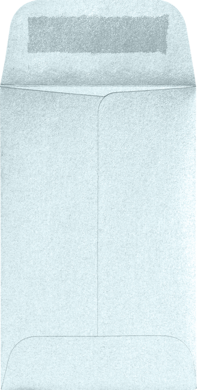 Aquamarine Blue Metallic 32lb #1 Coin Envelopes (2 1/4 x 3 1/2)