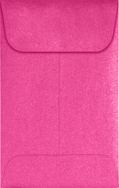 Azalea Fuchsia Pink Metallic 32lb #1 Coin Envelopes (2 1/4 x 3 1/2)