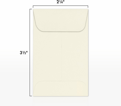 Natural 32lb Cougar #1 Coin Premium Envelopes (2 1/4 x 3 1/2)