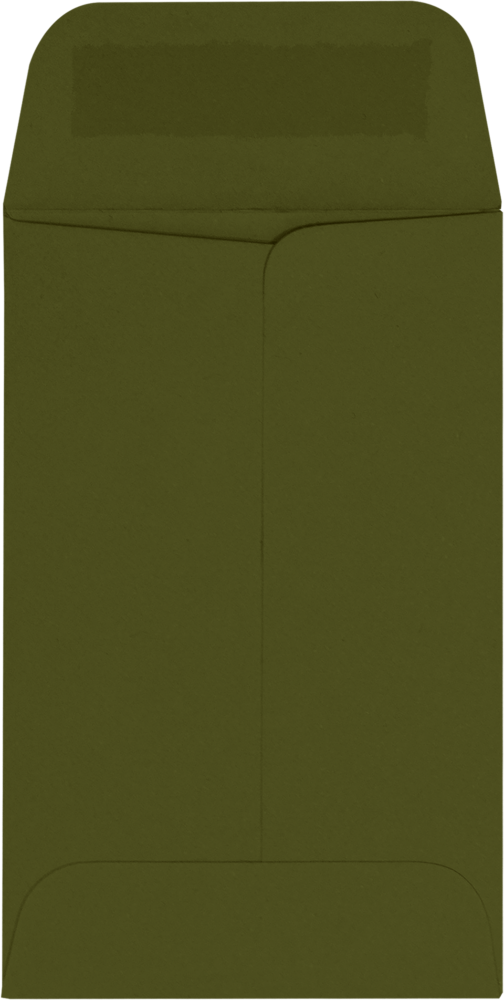 Dark Green Olive 28lb #1 Coin Envelopes (2 1/4 x 3 1/2)
