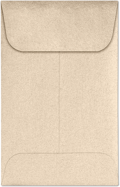 Light Brown Taupe Metallic 32lb #1 Coin Envelopes (2 1/4 x 3 1/2)