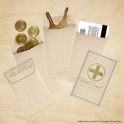 Light Brown Taupe Metallic 32lb #1 Coin Envelopes (2 1/4 x 3 1/2)