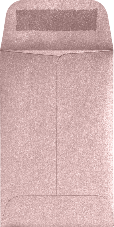Misty Rose Pink Metallic 84lb #1 Coin Envelopes (2 1/4 x 3 1/2)