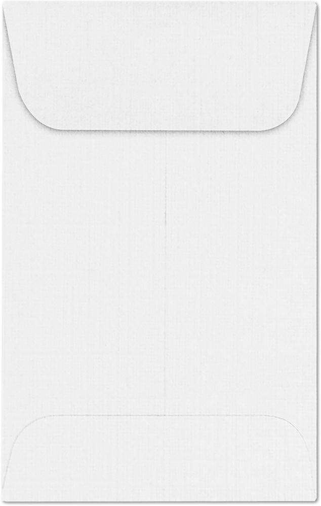 White Linen 32lb #1 Coin Envelopes (2 1/4 x 3 1/2)
