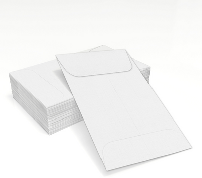 White Linen 32lb #1 Coin Envelopes (2 1/4 x 3 1/2)