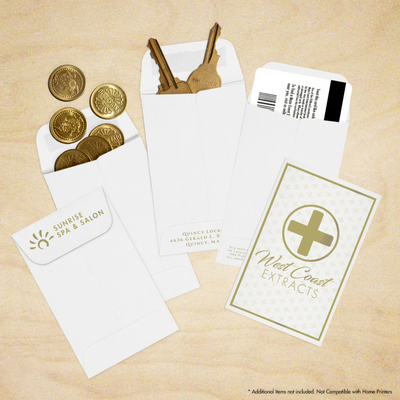 White Linen 32lb #1 Coin Envelopes (2 1/4 x 3 1/2)