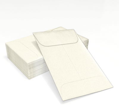 Champagne Ivory Metallic 32lb #1 Coin Envelopes (2 1/4 x 3 1/2)