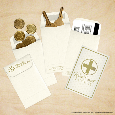 Champagne Ivory Metallic 32lb #1 Coin Envelopes (2 1/4 x 3 1/2)