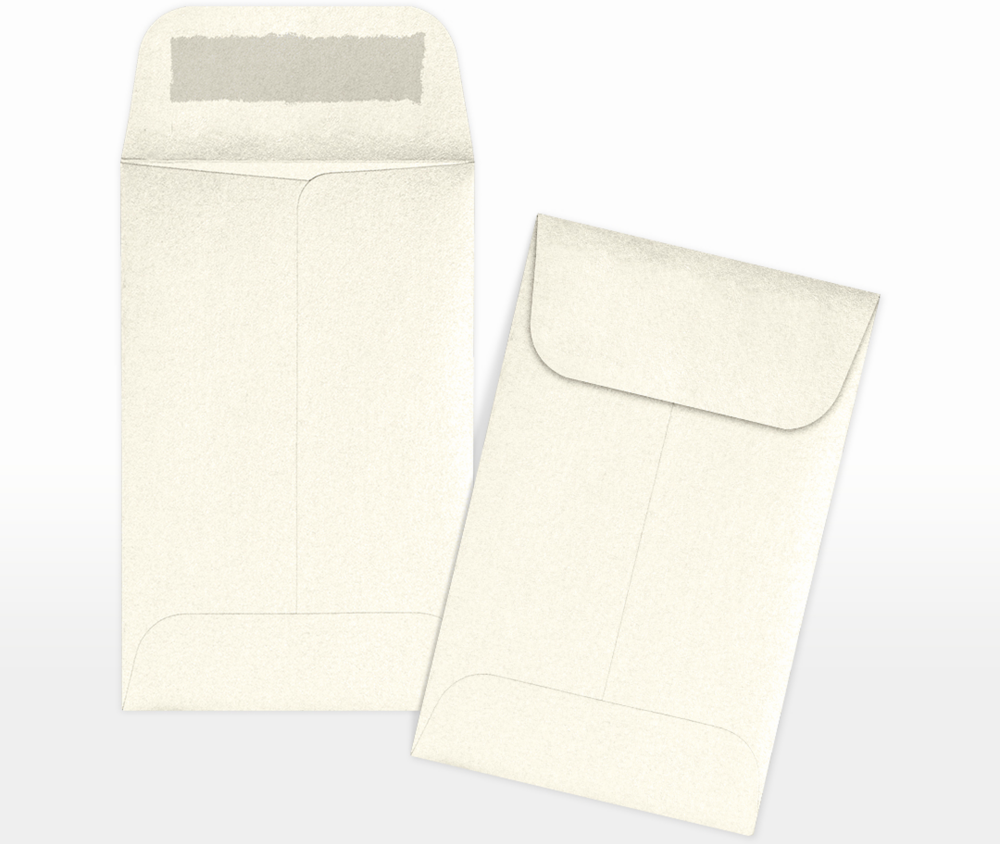 Champagne Ivory Metallic 32lb #1 Coin Envelopes (2 1/4 x 3 1/2)