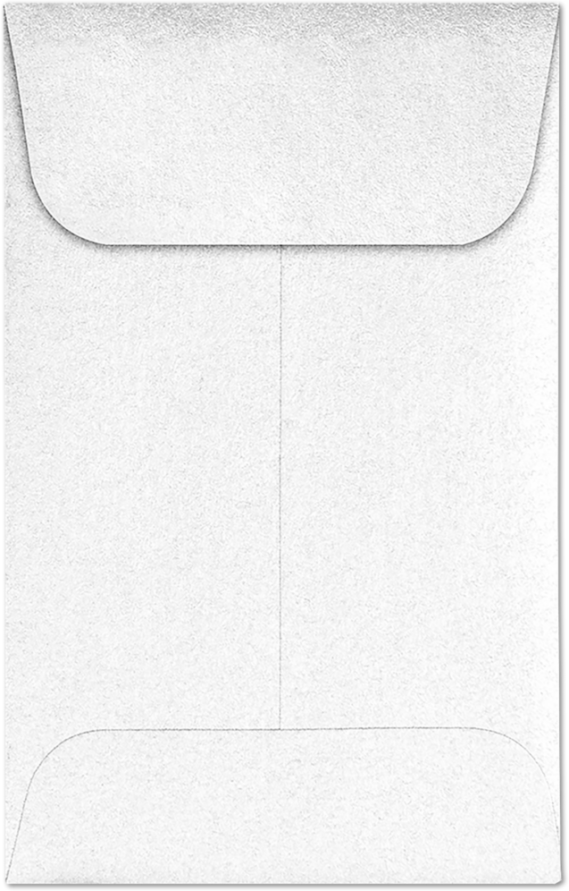 Crystal White Metallic 32lb #1 Coin Envelopes (2 1/4 x 3 1/2)