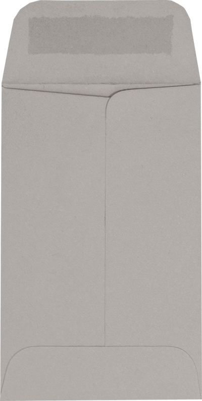 Pastel Gray 24lb #1 Coin Envelopes (2 1/4 x 3 1/2)
