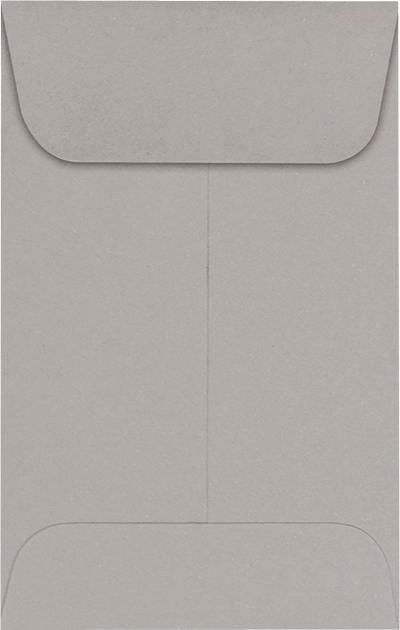 Pastel Gray 24lb #1 Coin Envelopes (2 1/4 x 3 1/2)
