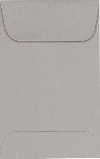 Pastel Gray 24lb #1 Coin Envelopes (2 1/4 x 3 1/2)