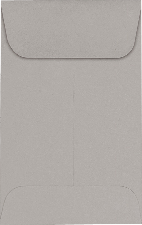 Pastel Gray 24lb #1 Coin Envelopes (2 1/4 x 3 1/2)