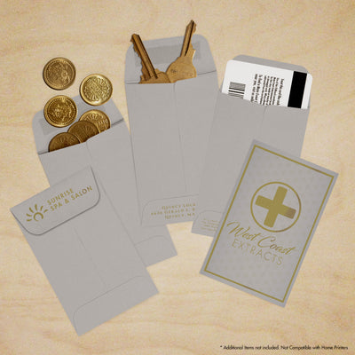Pastel Gray 24lb #1 Coin Envelopes (2 1/4 x 3 1/2)