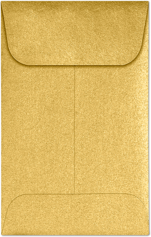 Gold Metallic 32lb #1 Coin Envelopes (2 1/4 x 3 1/2)