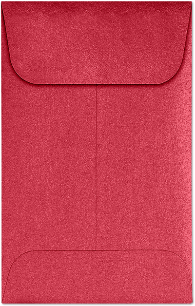 Jupiter Red Metallic 32lb #1 Coin Envelopes (2 1/4 x 3 1/2)