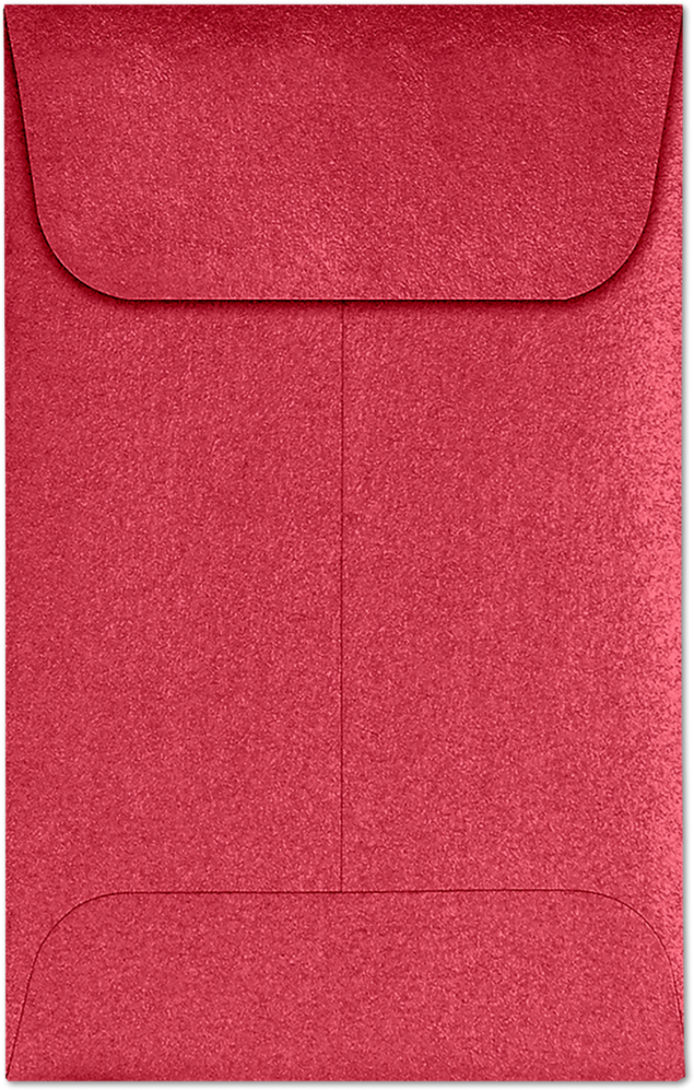 Jupiter Red Metallic 32lb #1 Coin Envelopes (2 1/4 x 3 1/2)