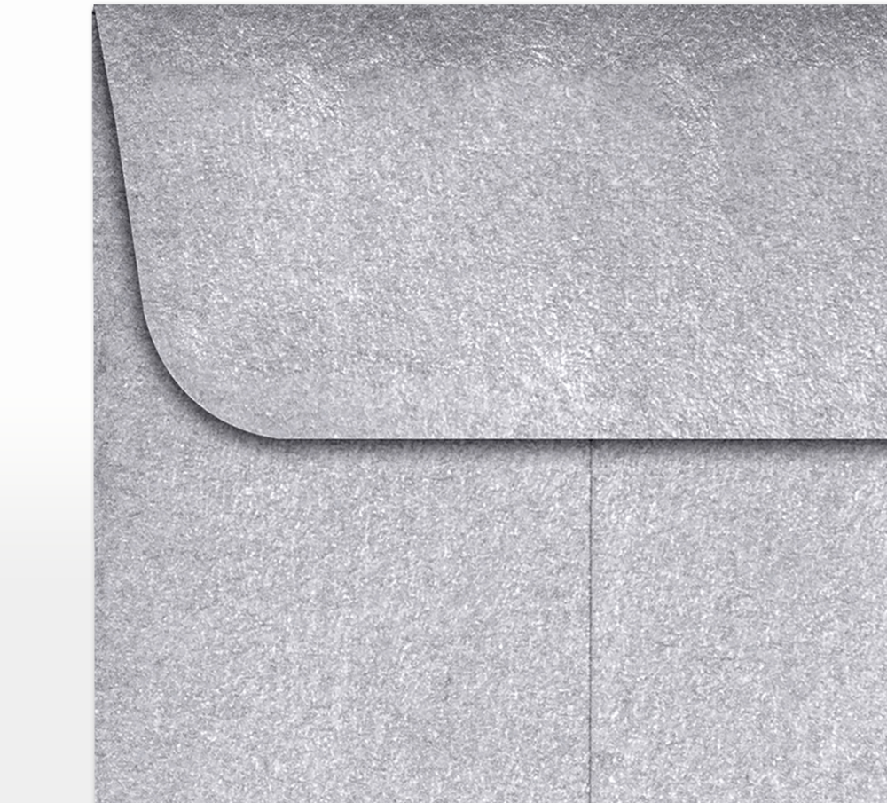Silver Metallic 32lb #1 Coin Envelopes (2 1/4 x 3 1/2)