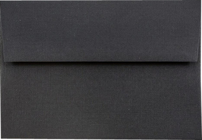 Black Linen 32lb A1 Invitation Envelopes (3 5/8 x 5 1/8)