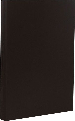 Smooth Midnight Black 100lb 8 1/2 x 14 Cardstock