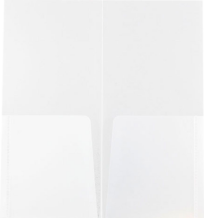 Clear 4 1/4 x 9 1/8 Mini Plastic Heavy Duty Folders