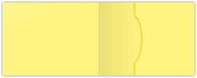Canary Smooth 140lb 2 3/4 x 3 3/4 One Pocket Key Card Holders with 2 1/4 Inch Pocket