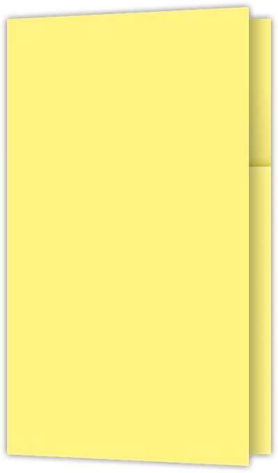 Canary Smooth 140lb 2 3/4 x 4 1/2 One Curved Pocket Key Card Holders with 3 Inch Pocket