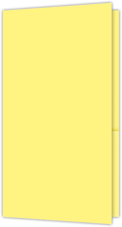 Canary Smooth 140lb 3 3/8 x 6 One Pocket Key Card Holders with 2 1/2 Inch Pocket
