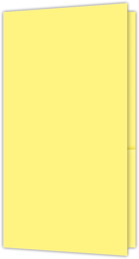 Canary Smooth 140lb 3 3/8 x 6 One Pocket Key Card Holders with 2 1/2 Inch Pocket