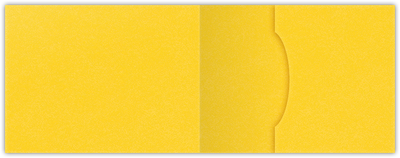 Lemon Drop Vellum 100lb 2 3/4 x 3 3/4 One Pocket Key Card Holders with 2 1/4 Inch Pocket
