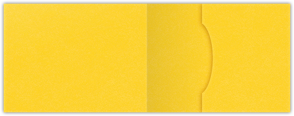Lemon Drop Vellum 100lb 2 3/4 x 3 3/4 One Pocket Key Card Holders with 2 1/4 Inch Pocket