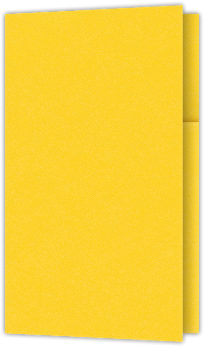 Lemon Drop Vellum 100lb 2 3/4 x 4 1/2 One Curved Pocket Key Card Holders with 3 Inch Pocket