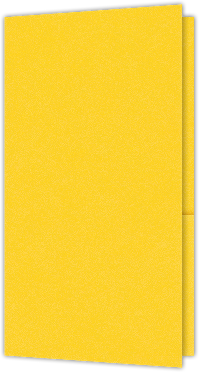 Lemon Drop Vellum 100lb 3 3/8 x 6 One Pocket Key Card Holders with 2 1/2 Inch Pocket