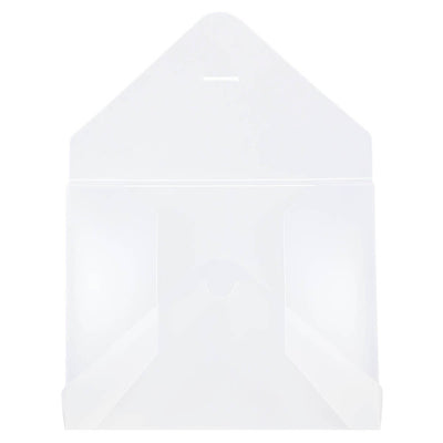 Clear Frost 9 1/2 x 11 7/8 x 1/4 Plastic Portfolios Tuck Flap