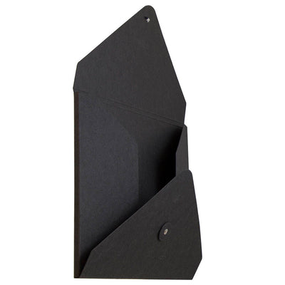 Black Kraft Medium 9 1/2 x 12 x 1/4 Button and String Portfolios