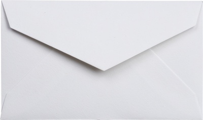 White 24lb Cougar 2 3/16 x 3 5/8 V Flap Premium Envelopes