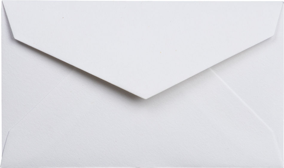 White 24lb Cougar 2 3/16 x 3 5/8 V Flap Premium Envelopes