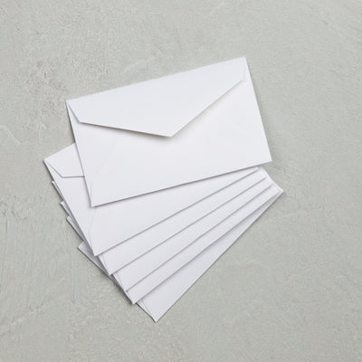 White 24lb Cougar 2 3/16 x 3 5/8 V Flap Premium Envelopes